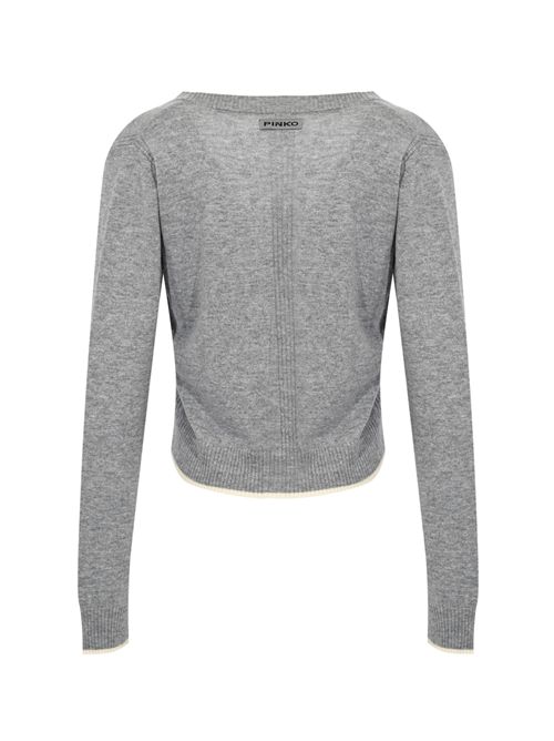 Cardigan Stromboli in misto lana e cashmere Grigio PINKO | 105447 A2Q9II2